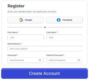 Create Your Account
